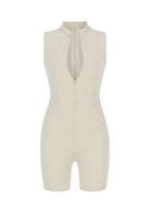 Tiny-Krem Önden Fermuarlı Şort Bodysuit-Bodysuit-9-roqelvaxirum.shop