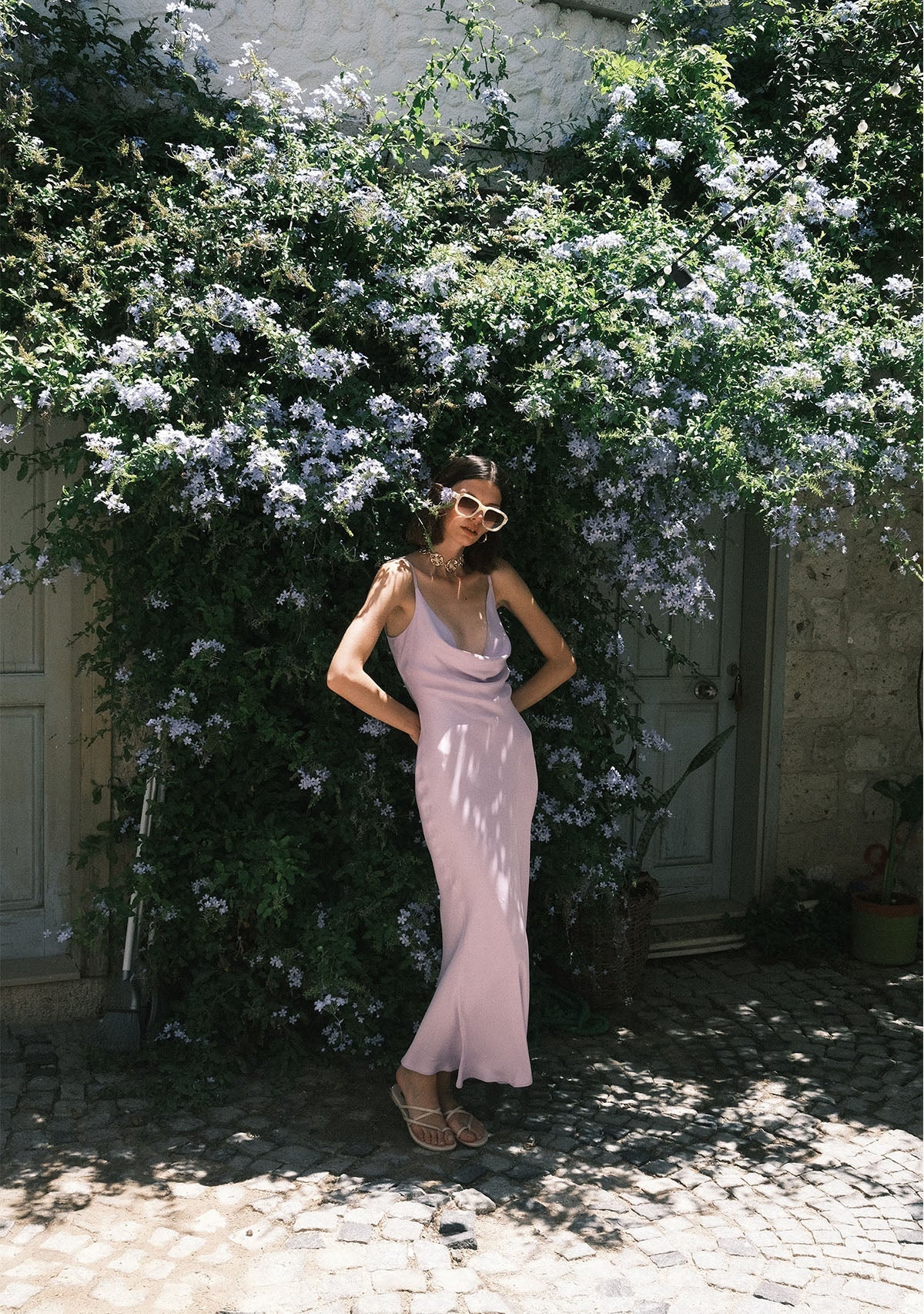 Tiny-Lila Saten Elbise-Elbise-6-roqelvaxirum.shop