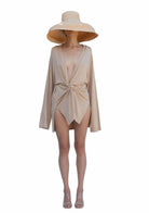 Tiny-Nude Bağlamalı Gömlek-Gömlek-1-roqelvaxirum.shop