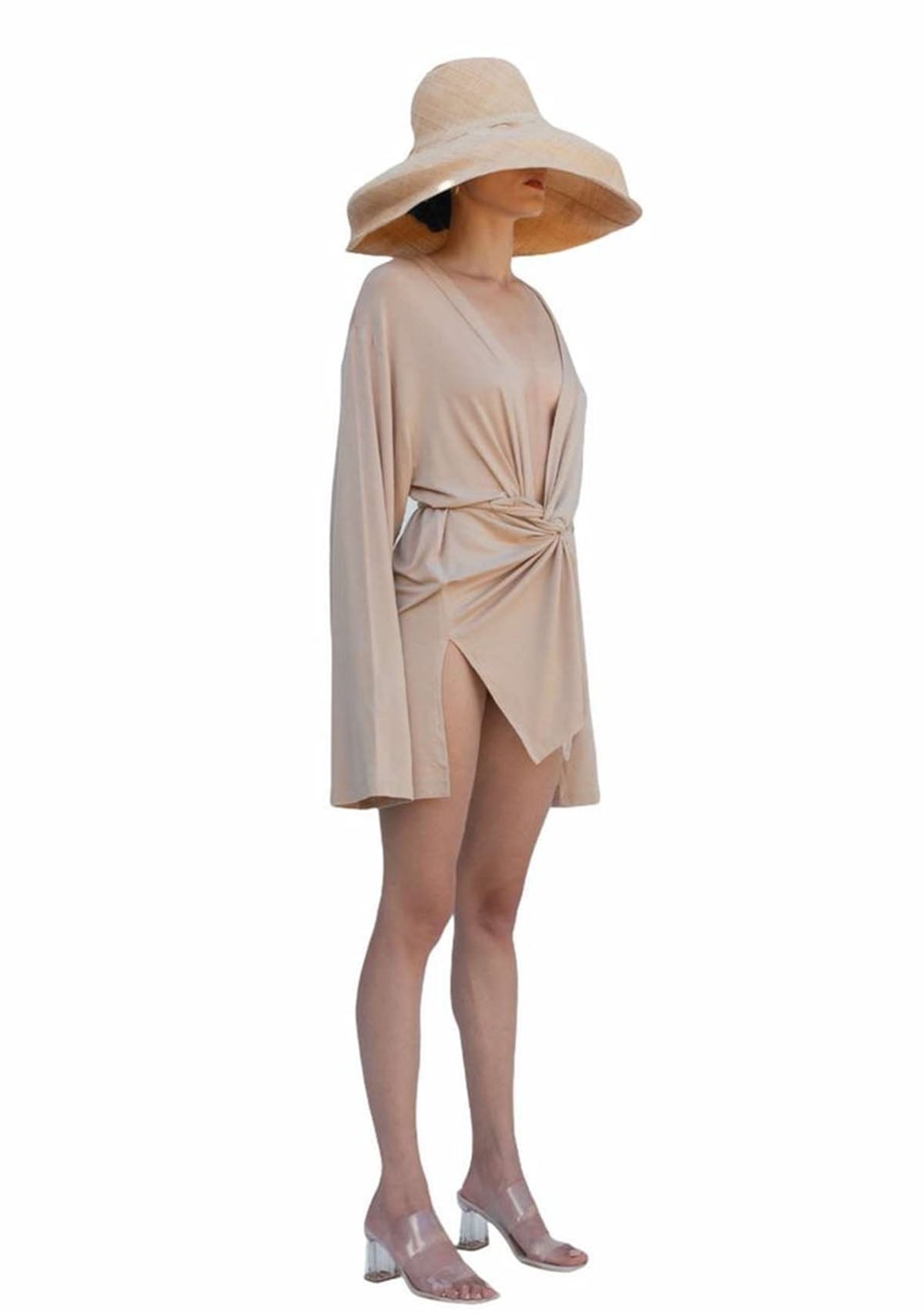 Tiny-Nude Bağlamalı Gömlek-Gömlek-2-roqelvaxirum.shop
