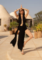 Tiny-Önleri Uzun Dekolteli Siyah Bluz-Top-7-roqelvaxirum.shop