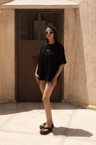 Tiny-Oversize Siyah Tişört-T-Shirts-1-roqelvaxirum.shop