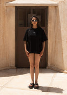 Tiny-Oversize Siyah Tişört-T-Shirts-2-roqelvaxirum.shop