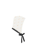 Tiny-Papatya Nakışlı Siyah Kurdeleleli Tül şapka-Şapka-3-roqelvaxirum.shop