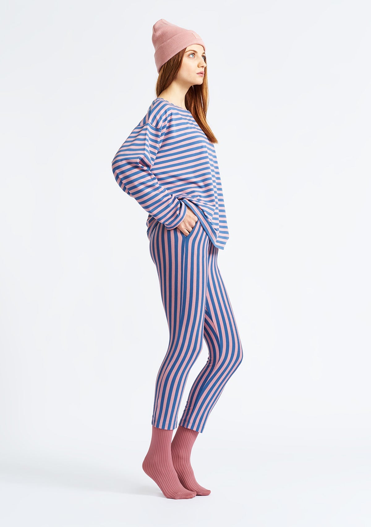 Tiny-Pembe Çizgili Tayt-Tayt-4-roqelvaxirum.shop