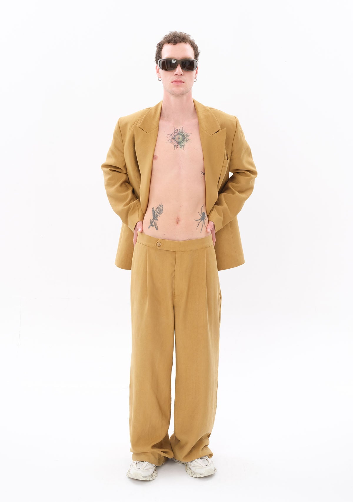 Tiny-SORUNLU - Açık Yeşil Tencel™ Pantolon-Kumaş Pantolon-3-roqelvaxirum.shop