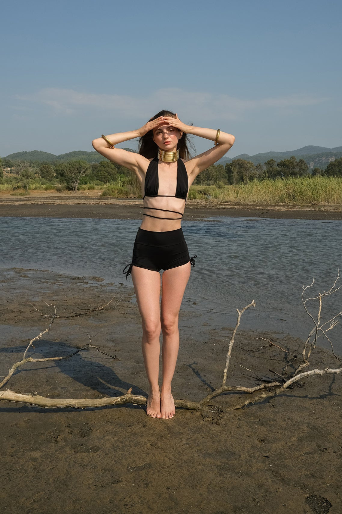 Tiny-Siyah Bağlamalı Bikini üstü-Bikini + Mayo-1-roqelvaxirum.shop