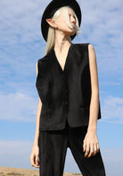 Tiny-Siyah Kadife Yelek-Yelek-4-roqelvaxirum.shop