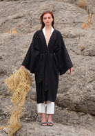 Tiny-Siyah Keten Kimono-Kimono-2-roqelvaxirum.shop