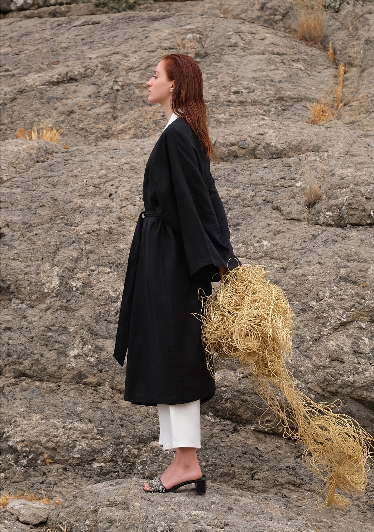 Tiny-Siyah Keten Kimono-Kimono-4-roqelvaxirum.shop