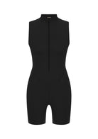 Tiny-Siyah Önden Fermuarlı Şort Bodysuit-Bodysuit-8-roqelvaxirum.shop