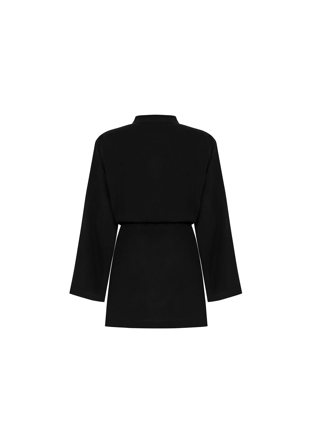 Tiny-Siyah Tencel™ Bağlamalı Gömlek-Gömlek-10-roqelvaxirum.shop