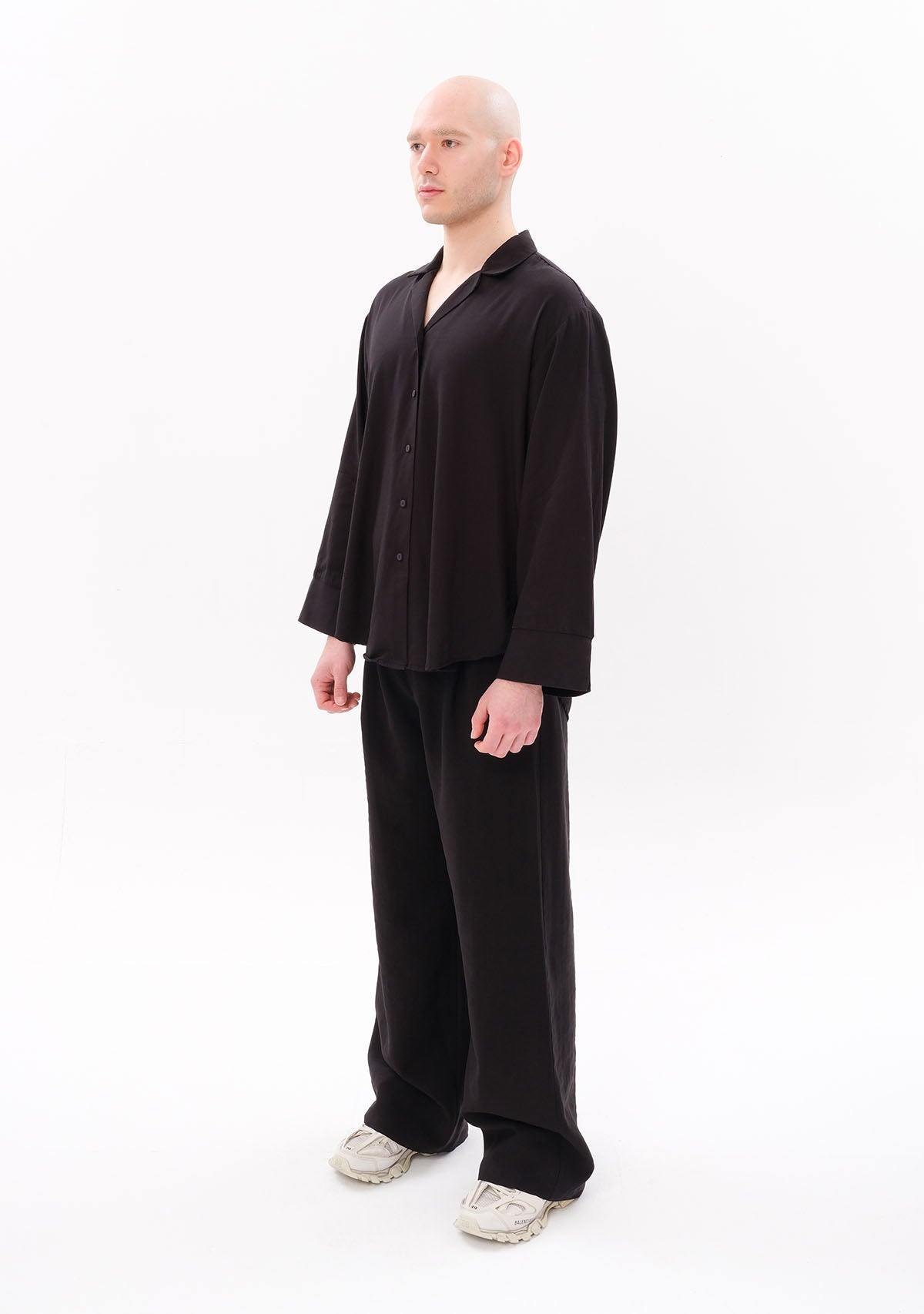 Tiny-Siyah Tencel™ Oversize Gömlek-Gömlek-11-roqelvaxirum.shop