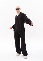 Tiny-Siyah Tencel™ Oversize Gömlek-Gömlek-5-roqelvaxirum.shop