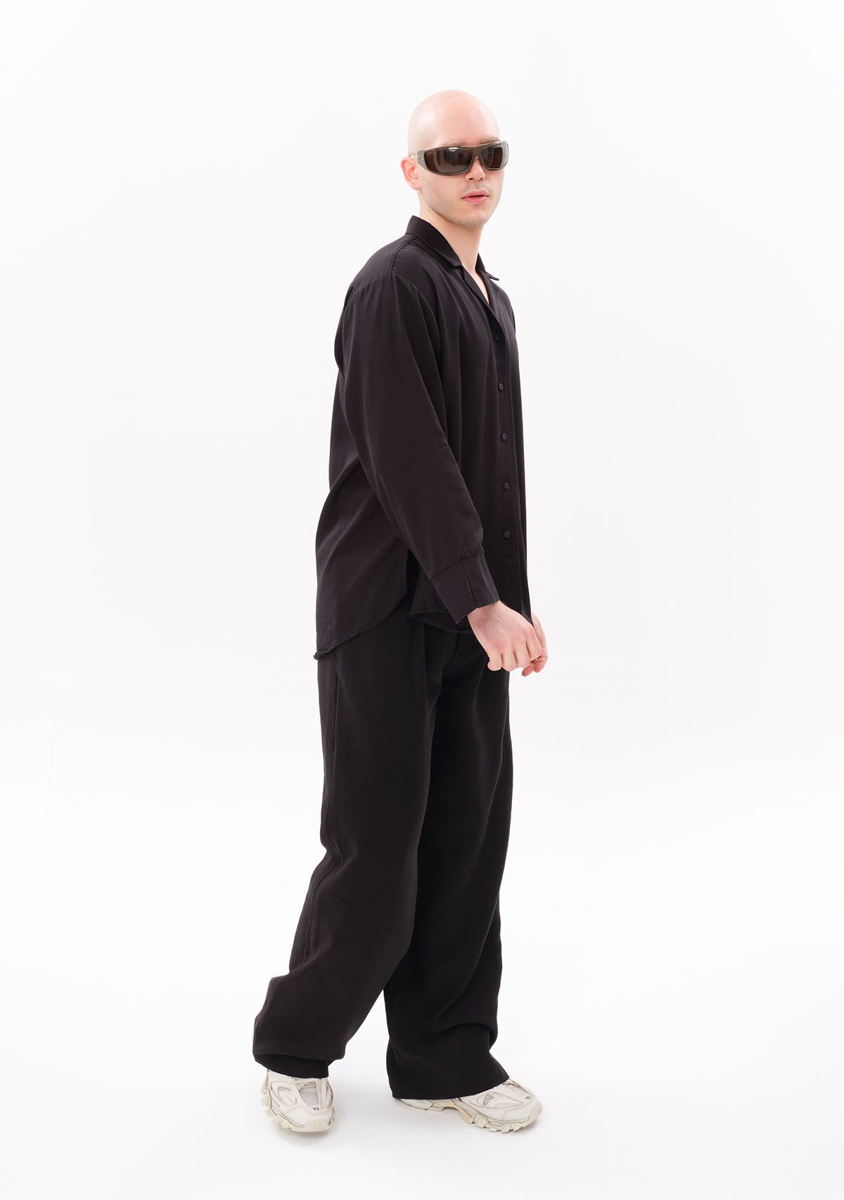 Tiny-Siyah Tencel™ Oversize Gömlek-Gömlek-6-roqelvaxirum.shop