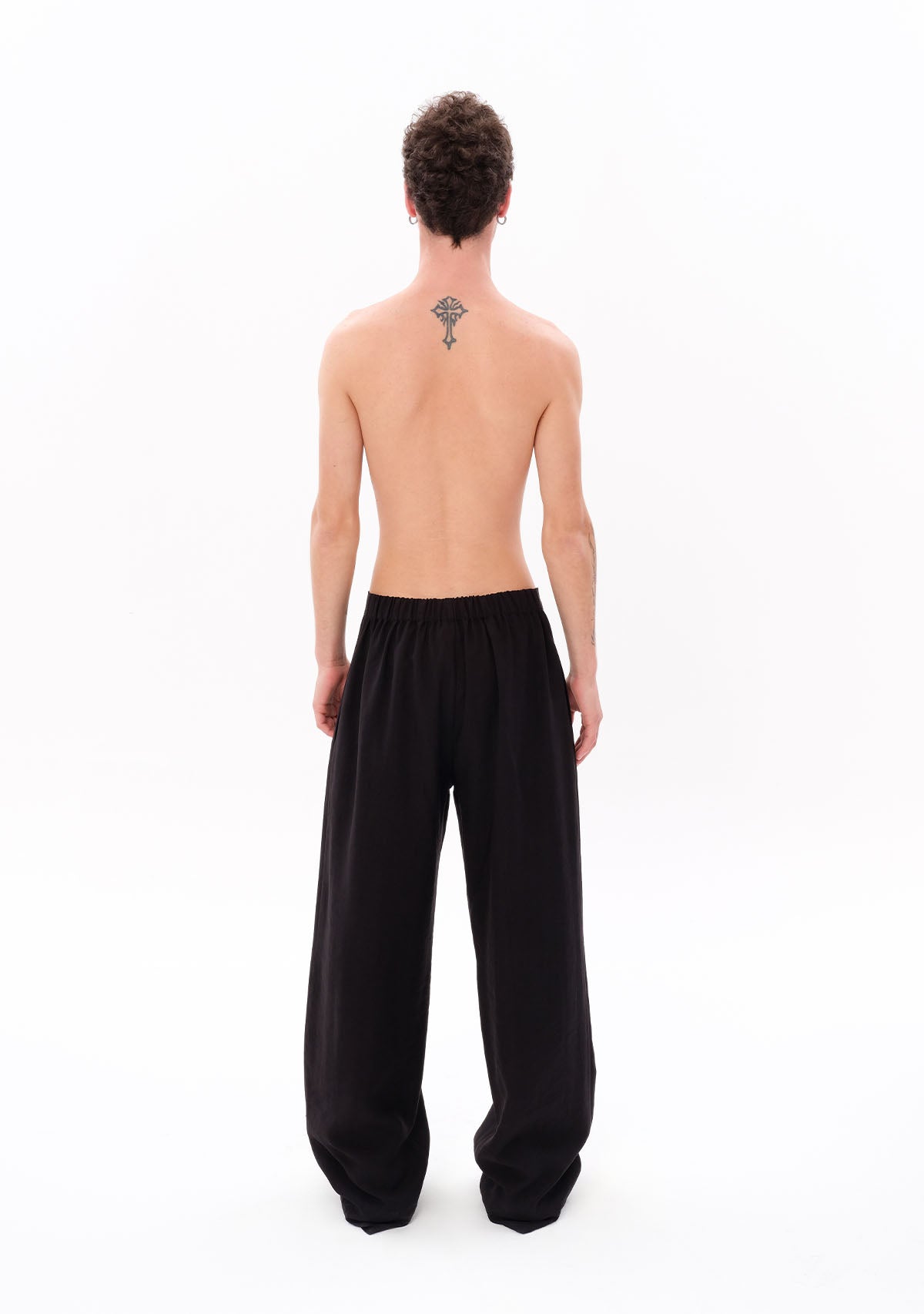 Tiny-Siyah Tencel™ Pantolon-Kumaş Pantolon-2-roqelvaxirum.shop