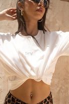 Tiny-Tiny Oversize Beyaz Tişört-T-Shirts-2-roqelvaxirum.shop