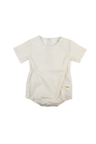Totzee-Belden Büzgülü Tulum Mini Ekose Bej & Krem-Çocuk Elbise & Tulum-1-roqelvaxirum.shop