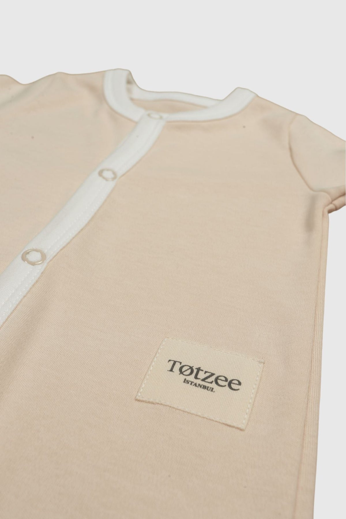 Totzee-Çıt Çıtlı Basic Yenidoğan Tulum Kahve Köpüğü-Çocuk Elbise & Tulum-3-roqelvaxirum.shop