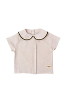 Totzee-Keten Bebe Yaka Pileli Üst Fildişi-T-Shirts-1-roqelvaxirum.shop