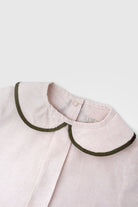 Totzee-Keten Bebe Yaka Pileli Üst Fildişi-T-Shirts-3-roqelvaxirum.shop