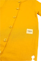 Totzee-Müslin Düğmeli Tulum - Sonbahar Sarısı-Çocuk Elbise & Tulum-3-roqelvaxirum.shop