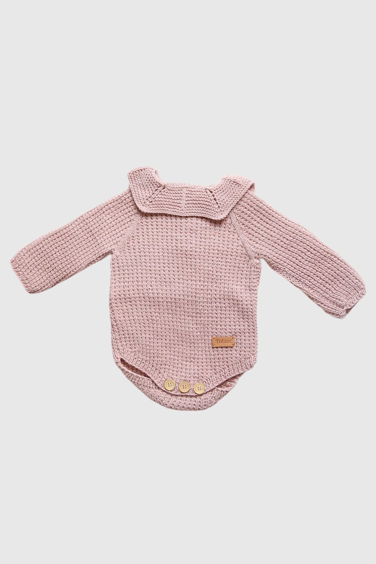 Totzee-Organik El Örgüsü Yakalı Body Lavanta Pembesi-Body-3-roqelvaxirum.shop