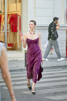 Towdoo-Aster – Askılı Elbise - Mürdüm-Elbise-5-roqelvaxirum.shop