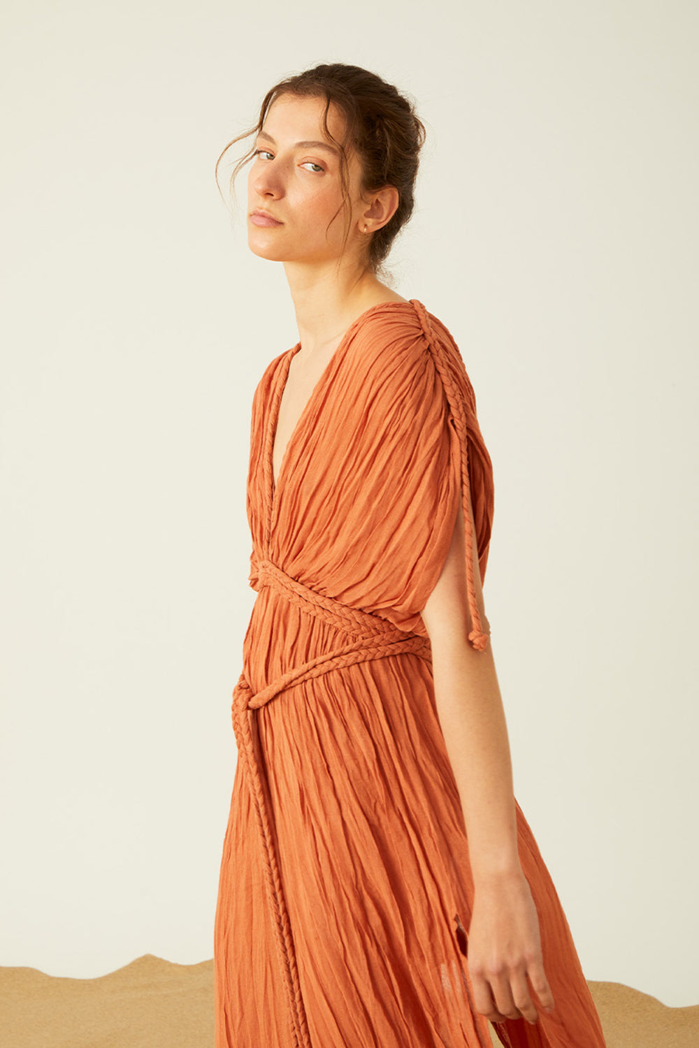 Towdoo-Hypatia Elbise - Kiremit-Elbise-2-roqelvaxirum.shop
