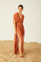 Towdoo-Hypatia Elbise - Kiremit-Elbise-3-roqelvaxirum.shop