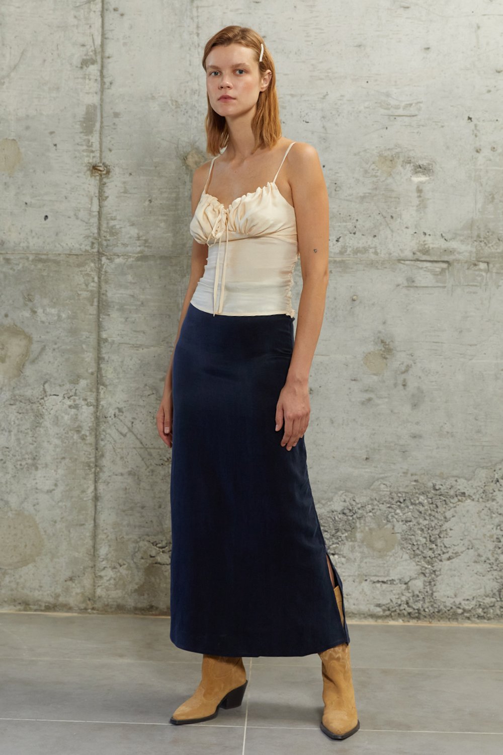 Towdoo-J’adore – Lacivert – Uzun Etek-Etek-1-roqelvaxirum.shop