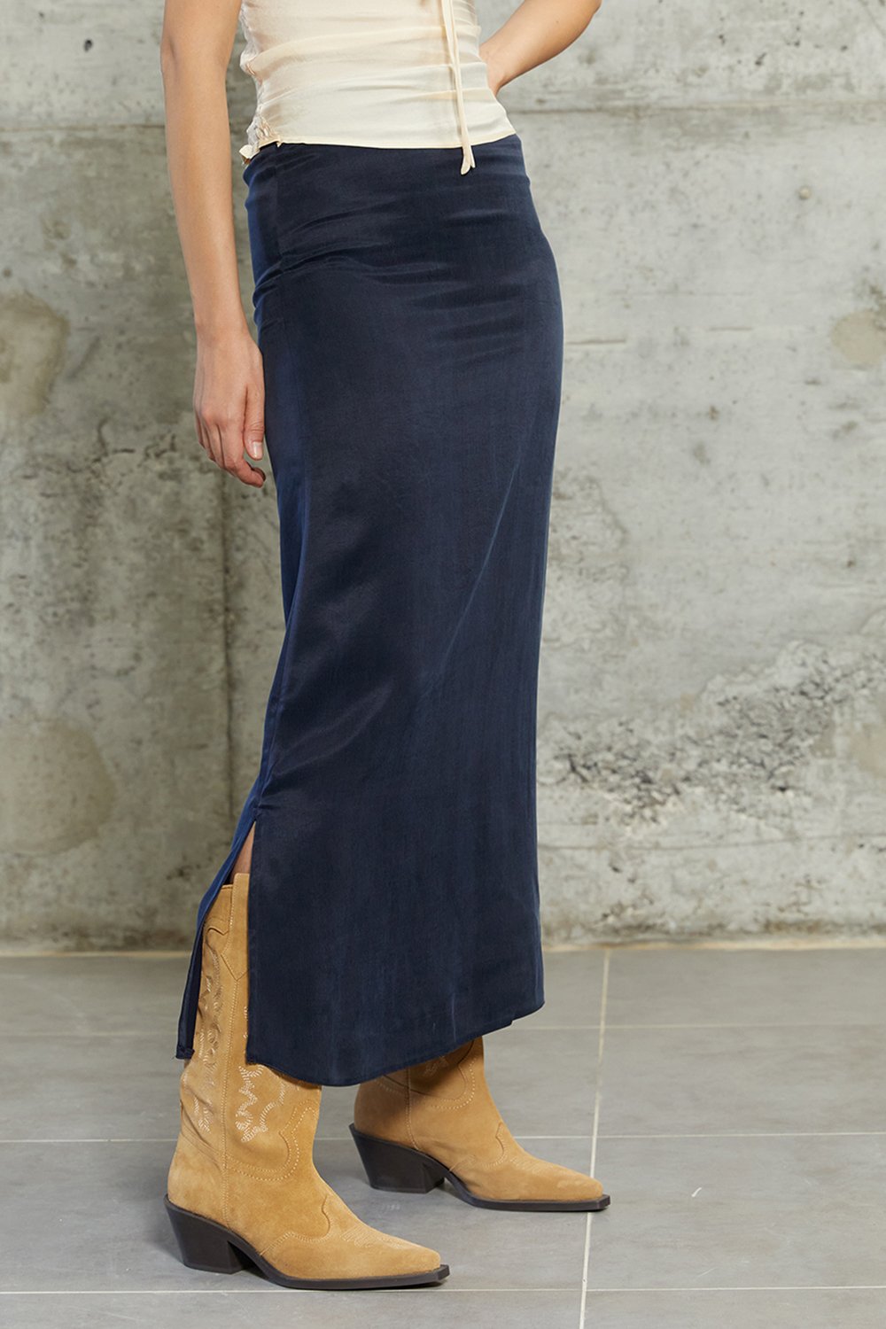 Towdoo-J’adore – Lacivert – Uzun Etek-Etek-2-roqelvaxirum.shop