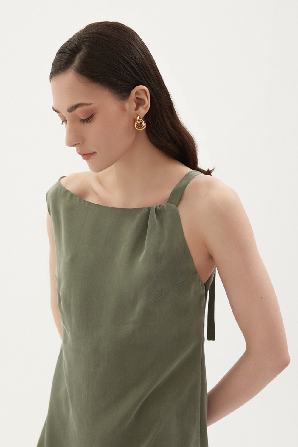Towdoo-Jasmine – Mini Elbise - Yeşil-Elbise-8-roqelvaxirum.shop