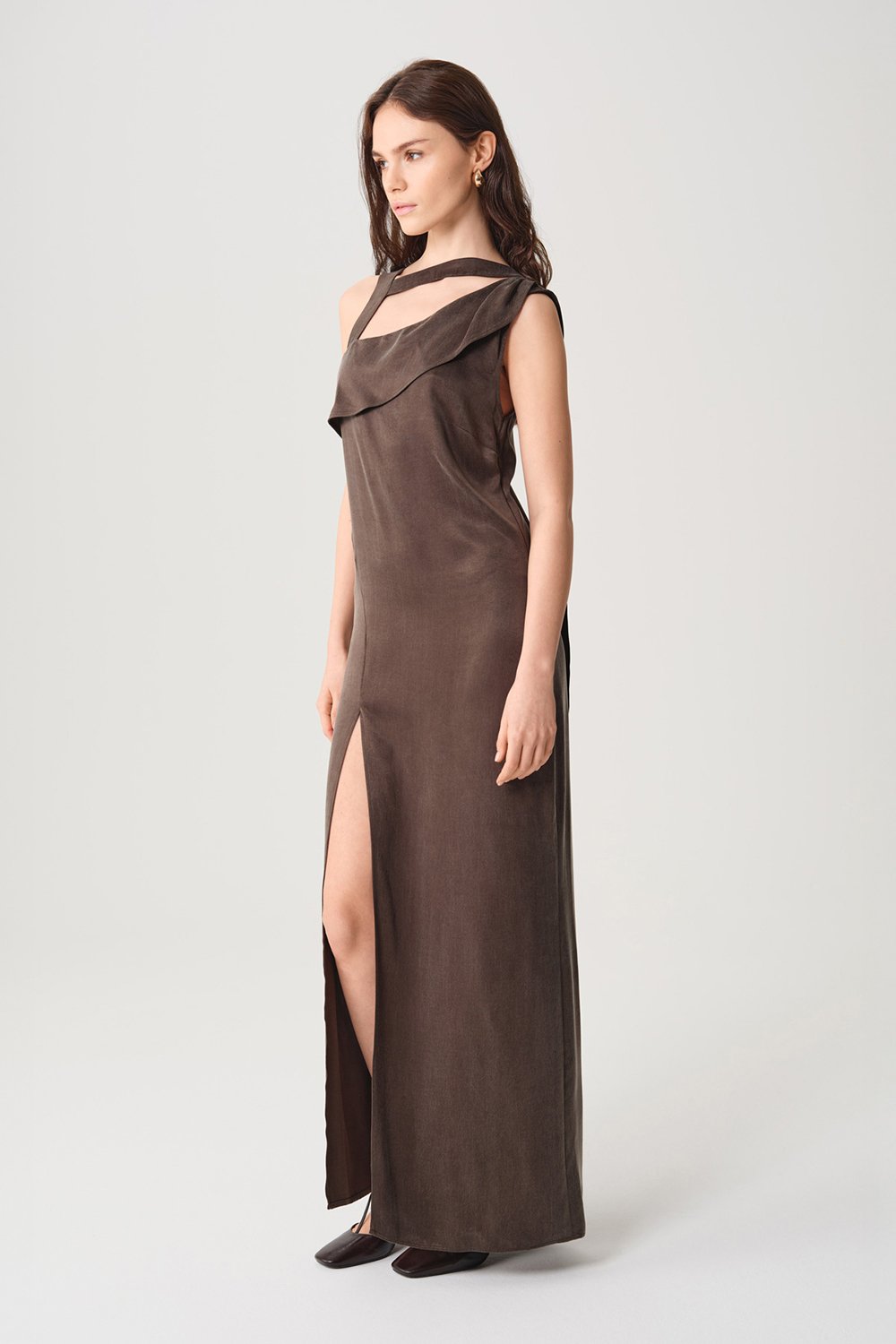 Towdoo-Star Elbise - Gri-Elbise-3-roqelvaxirum.shop