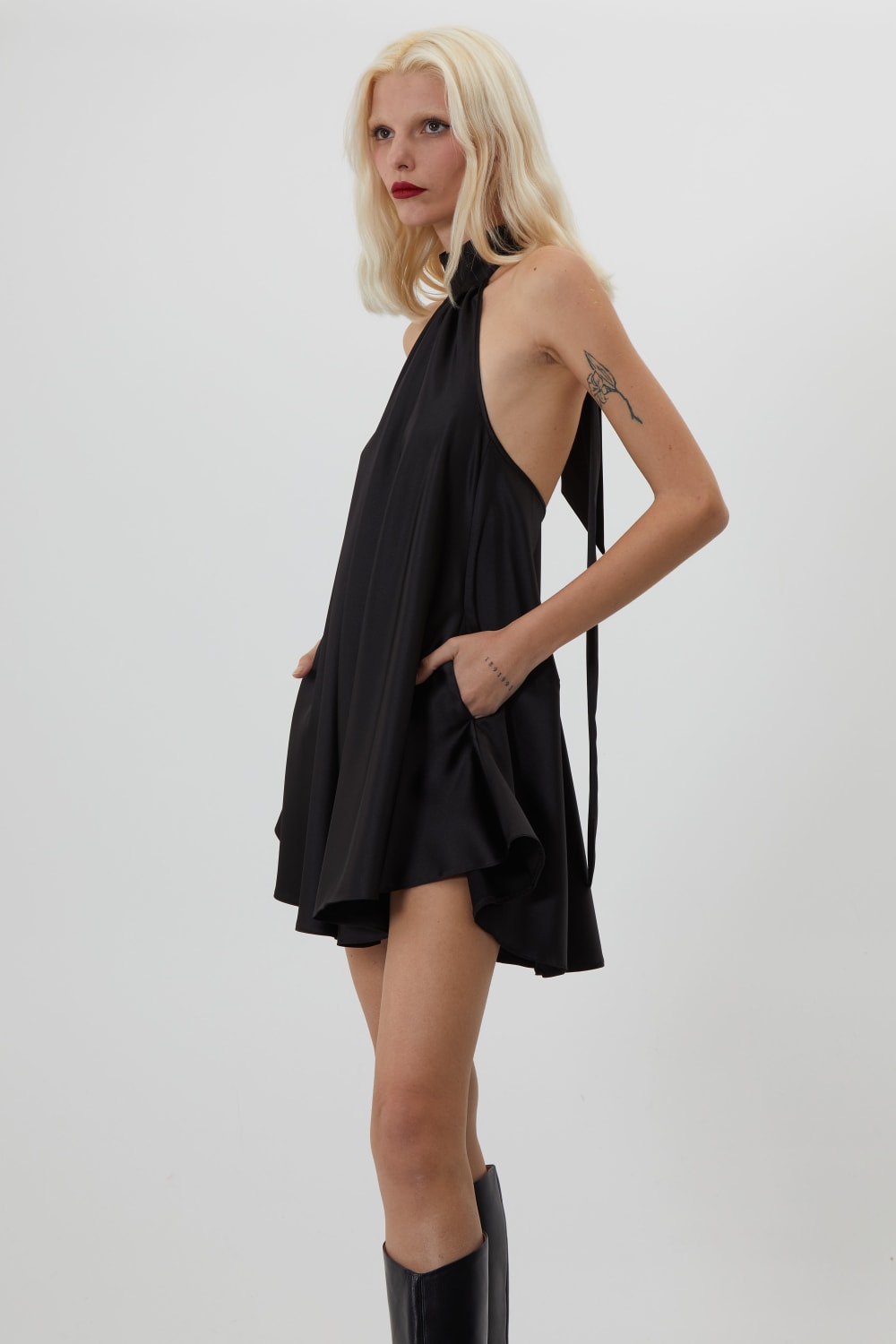 Trust The Team-Kate Siyah Mini Elbise-Elbise-5-roqelvaxirum.shop
