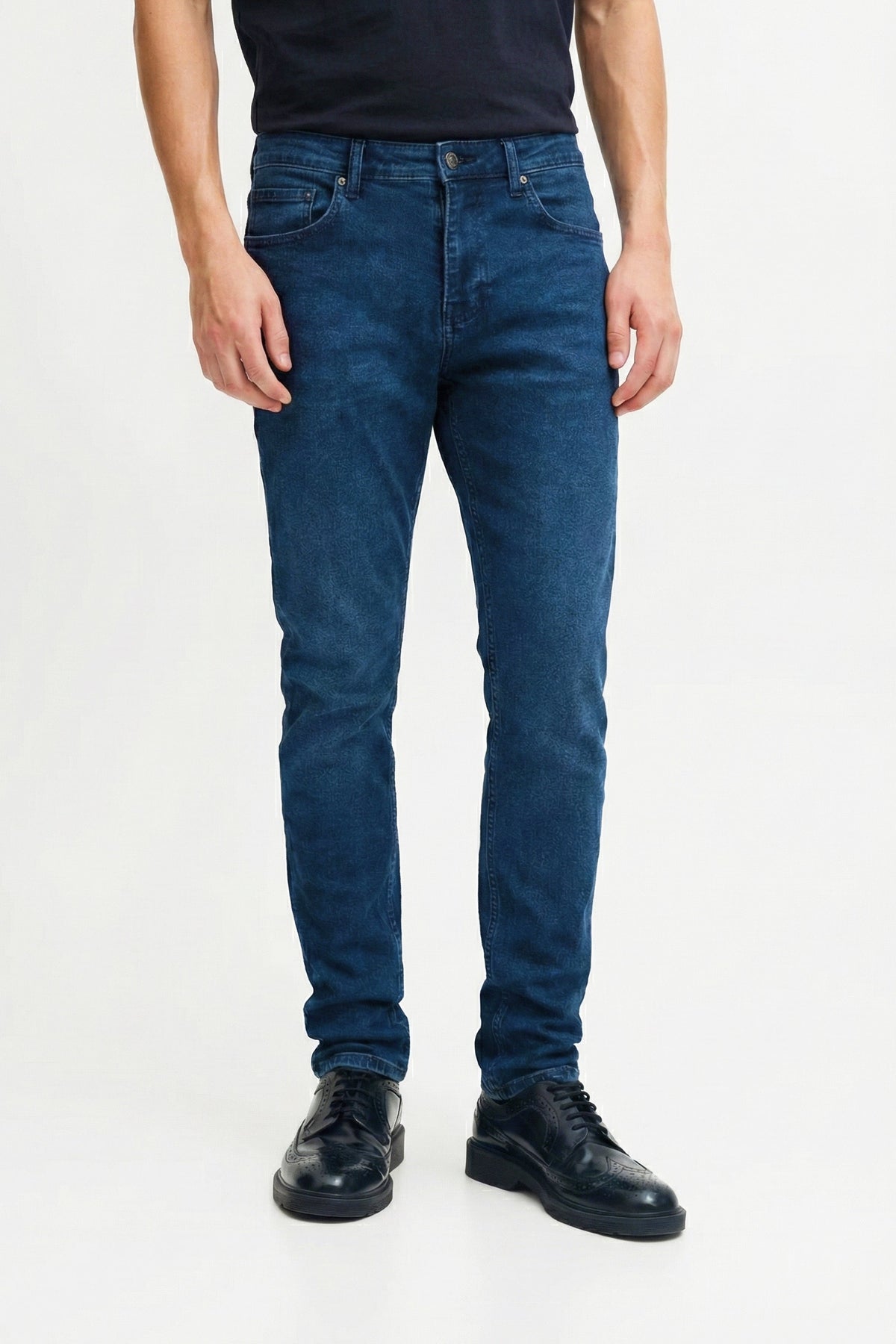 Comfort Fit Erkek Jean Pantolon, Mavi - 1