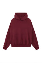 Kapüşonlu Logo Nakışlı Sweatshirt, Bordo - 0