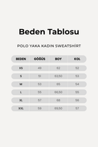 Polo Yaka Logo Nakışlı Sweatshirt, Bej - 6