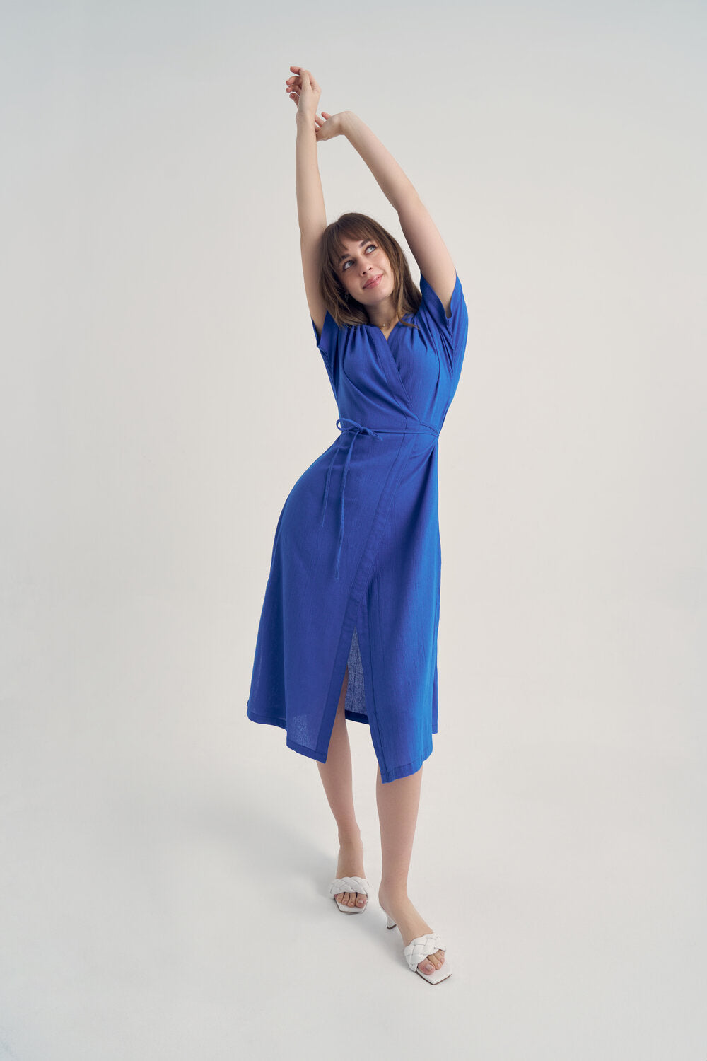 Unexpectedone-Realistic Kimono - Plain Blue-Kimono-3-roqelvaxirum.shop