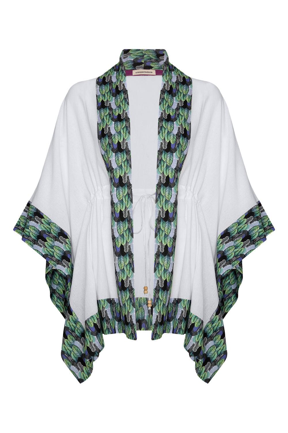 Unexpectedone-Summer Queen Kimono - Leaves-Kimono-1-roqelvaxirum.shop