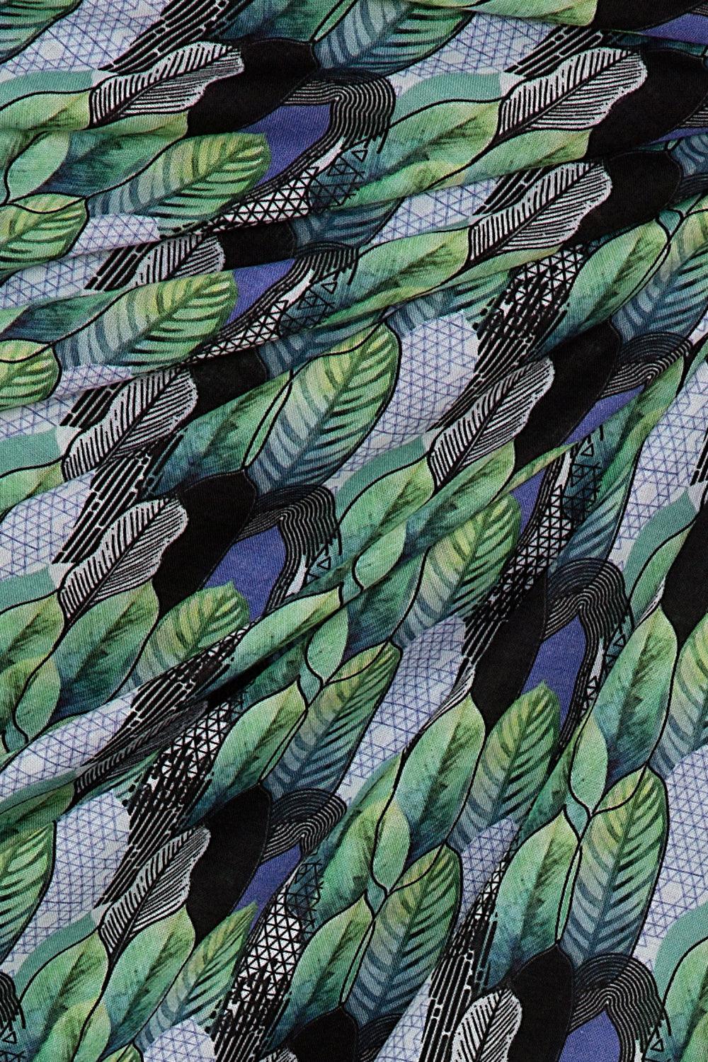 Unexpectedone-The One Pareo- Leaves-Pareo & Bandana-2-roqelvaxirum.shop