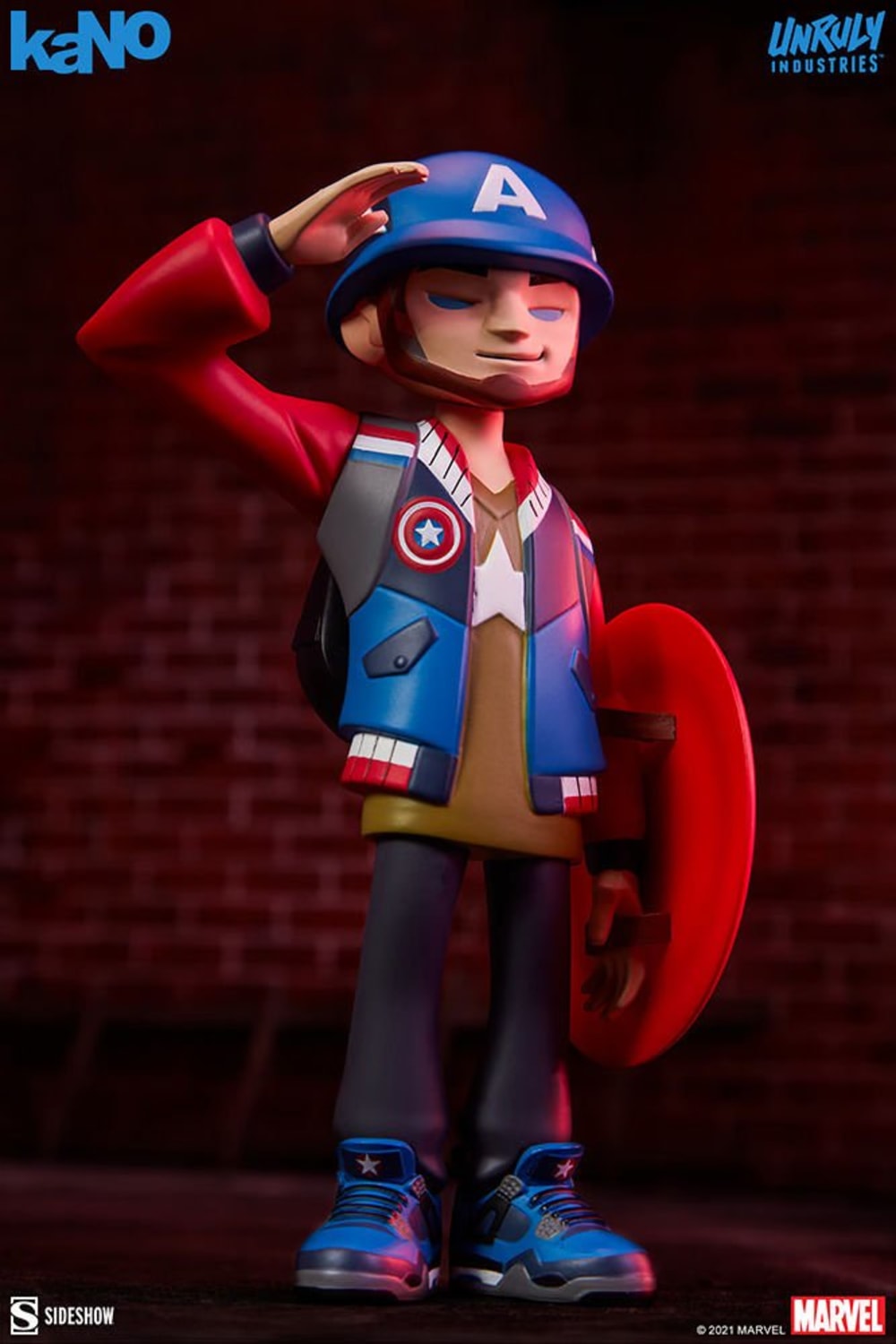 Unruly Industries-Captain America Designer Collectible Toy by kaNO-Heykel-4-roqelvaxirum.shop