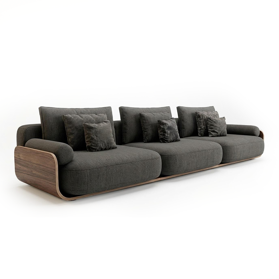 Valnott-Formia 3'lü Koltuk, 210x95x75 Cm-Koltuk-2-roqelvaxirum.shop