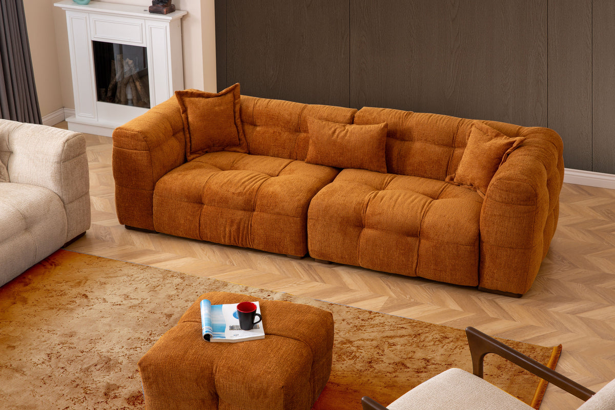 Valnott-Puffy 3'lü Koltuk-Koltuk & Berjer-10-roqelvaxirum.shop
