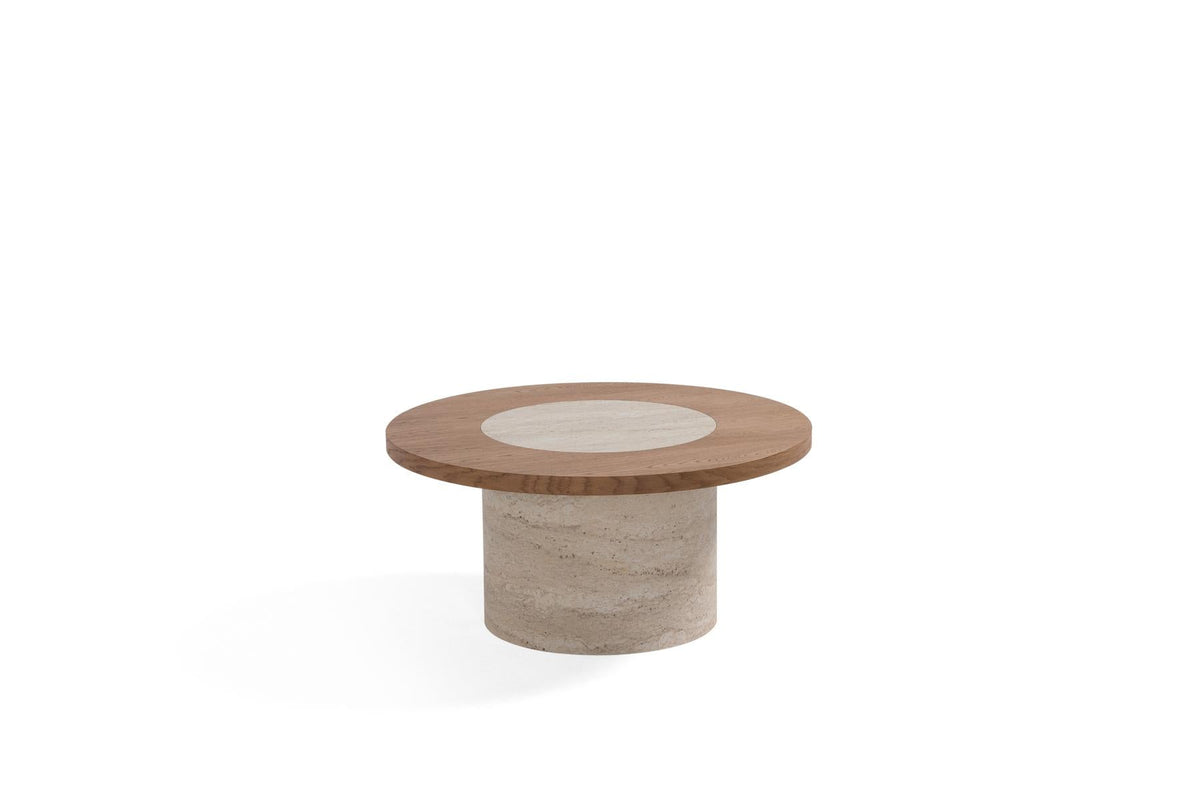 Valnott-Rim Traverten Meşe Orta Sehpa-Orta Sehpa-1-roqelvaxirum.shop