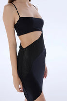 Valnue Lingerie-Frankie Siyah Dantel Asimetrik Gecelik-Gecelik-1-roqelvaxirum.shop