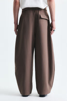 Barrel Fit Tailored Fit Kemerli Pantolon