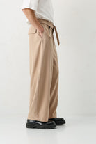 Barrel Fit Tailored Fit Kemerli Pantolon