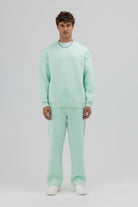 Basic Bisiklet Yaka Oversize Sweatshirt