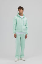 Basic Fermuarlı Oversize Kapüşonlu Sweatshirt